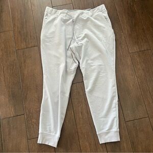 Hylete Flexion Pants Light Gray Drawstring Joggers Size XL